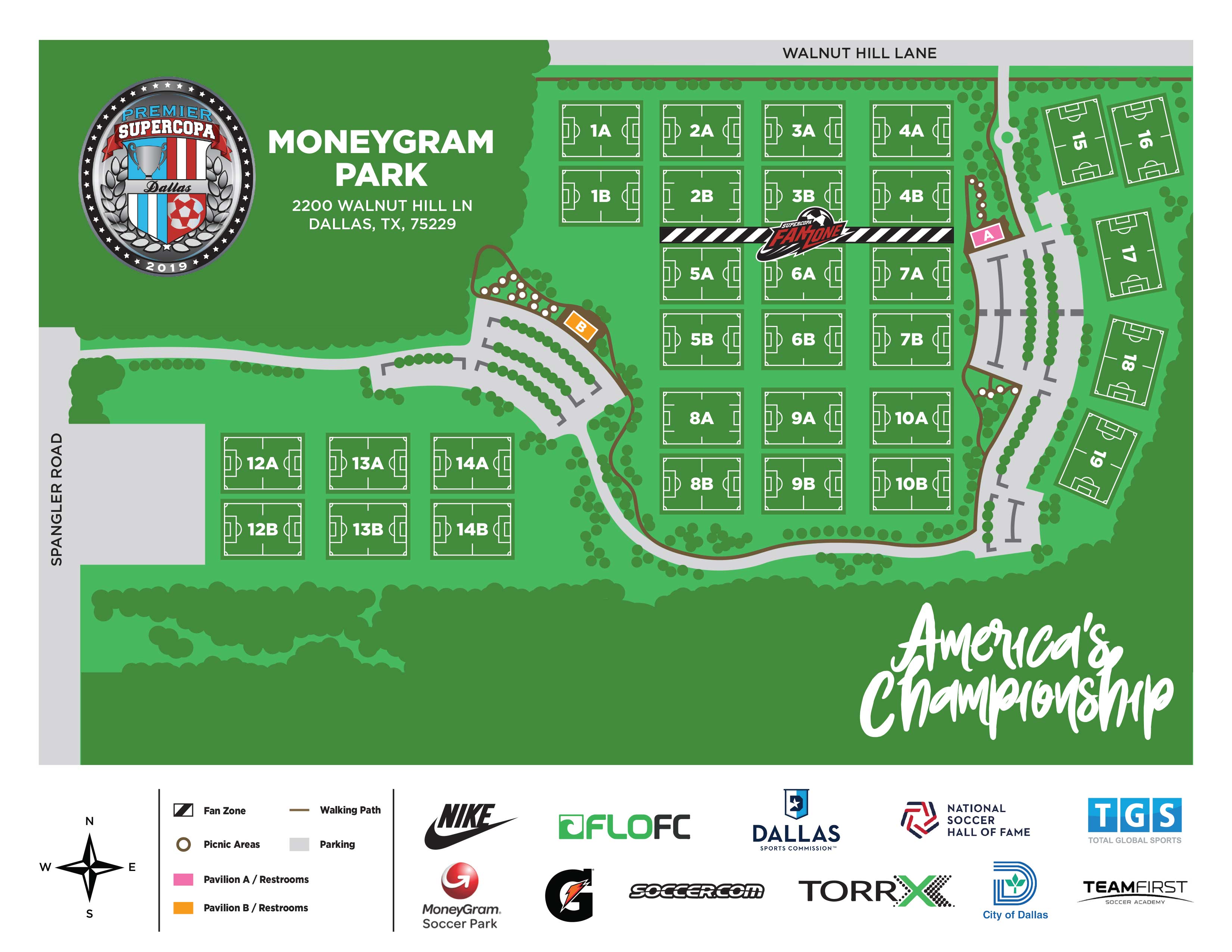 MoneyGram Soccer Park Map